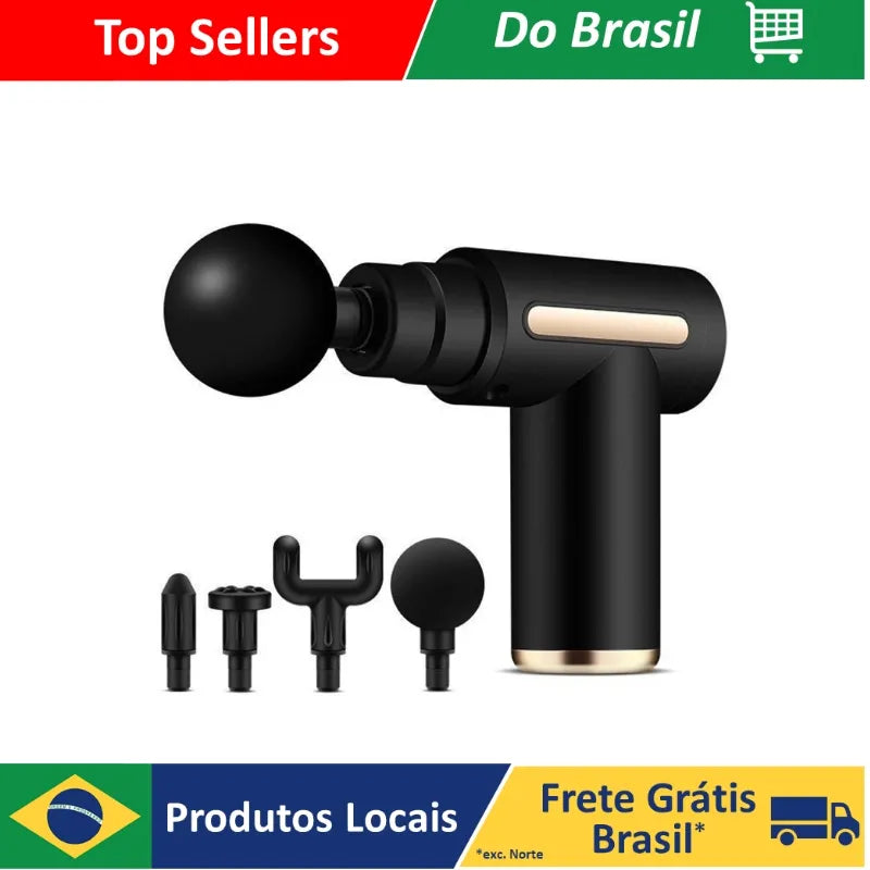 Massageador Elétrico de Alta Frequência Profissional para Massagem Muscular (DAFUSHOP)