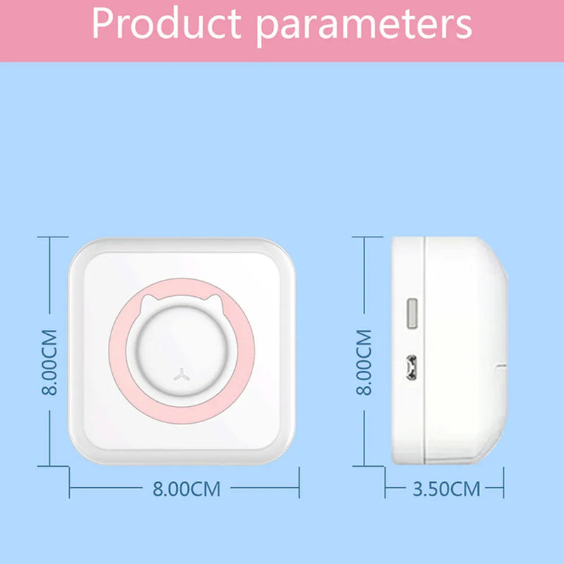 Impressora Térmica Portátil Mini de Gatinho 200dpi (Android e iOS) 57mm